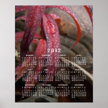 Diamond Studded Leaf; 2012 Calendar Poster