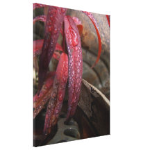 Diamond Studded Leaf Gallery Wrapped Canvas