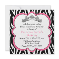 Diamond Tiara Birthday Party 5.25 Invitation zazzle_invitation