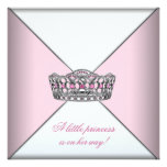 Diamond Tiara Pink Princess Baby Shower Invitation