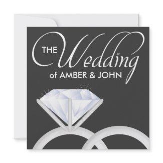 diamond wedding invitations