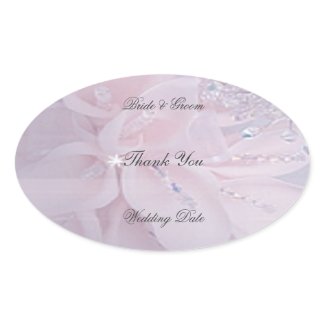 Diamond Wedding Thank You sticker