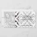 diamond white black damask elegance