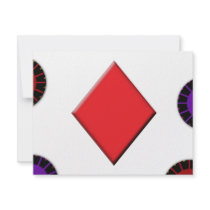 Diamond with Chips invitations