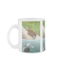Diamondback Terrapins Frosted Glass Mug