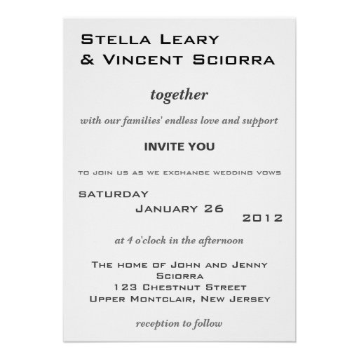 Diamondplate Industrial Wedding Invitation