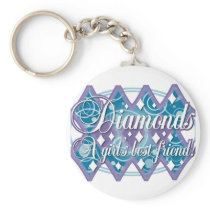 diamonds - a girl's best friend keychains
