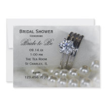 Diamonds and Pearls Bridal Shower invitations by loraseverson Diamonds and Pearls Bridal Shower invitations