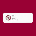 Diamonds and Rubies Kaleidoscope labels