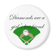 Diamonds are a girl's best friend T-shirts magnets