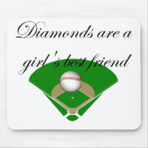 Diamonds are a girl's best friend T-shirts Mouse Mat