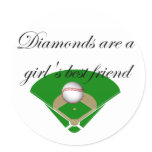 Diamonds are a girl's best friend T-shirts stickers