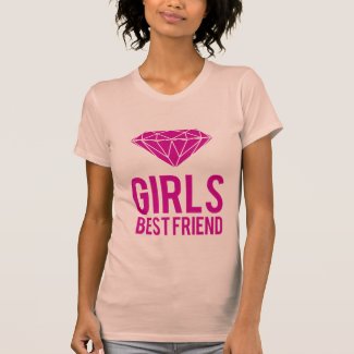 Diamonds are girls best friend tee shirts