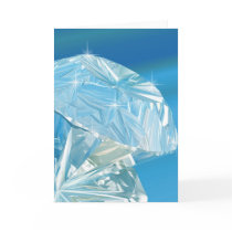 diamonds are the girls best friend greeting card