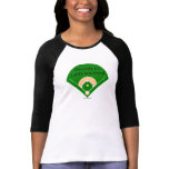 Diamonds... Girl's Baseball shirt