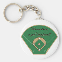 Diamonds Girl's best friend keychain