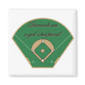 Diamonds Girl's best friend magnets