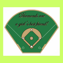 Diamonds Girl's best friend poster posters by sports_tshirts Diamonds Girl's best friend poster posters