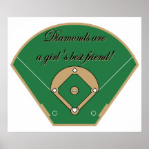 Diamonds Girl's best friend poster