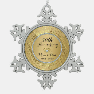 diamonds gold 2 50th wedding anniversary ornaments diamonds gold 2 50th wedding anniversary ornaments