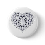 Diamonds Heart Gems Pin