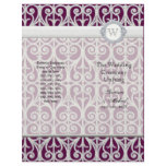 Diamonds &amp; Lace - Elegant Matching Wedding Program Flyer