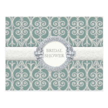 Diamonds & Lace - Save the Date Wedding Postcard