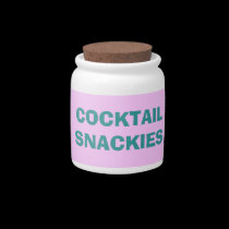 Diamonds & Martinis Cocktail Snacks or Candy Jar candy jars