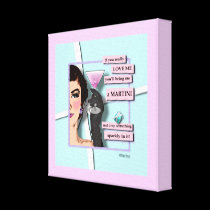 Diamonds & Martinis Gallery Wrap Canvas canvas prints