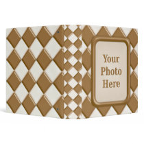 Diamonds - Milk Chocolate and White Chocolate 3 Ring Binders