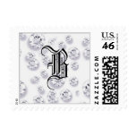 Diamonds Monogram Postage postage