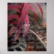 Diamonds on a Leaf; 2012 Calendar Print