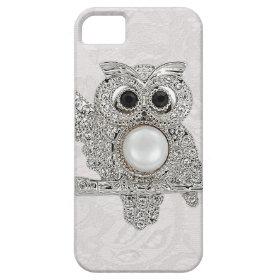 Diamonds Owl & Paisley Lace printed IMAGE iPhone 5 Cover