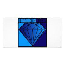 Diamonds Rock! Custom Photo Card