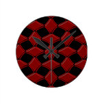 Diamonds Round Wallclock