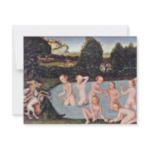 Diana And Actaeon By Cranach D. Ä. Lucas (Best Qua Personalized Invite