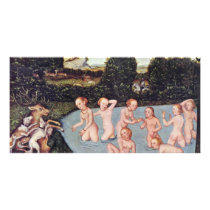 Diana And Actaeon By Cranach D. Ä. Lucas (Best Qua Customized Photo Card