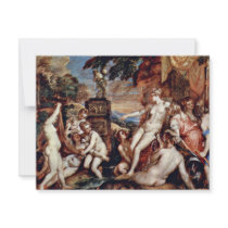 Diana And Callisto By Tizian (Best Quality) Custom Invitations