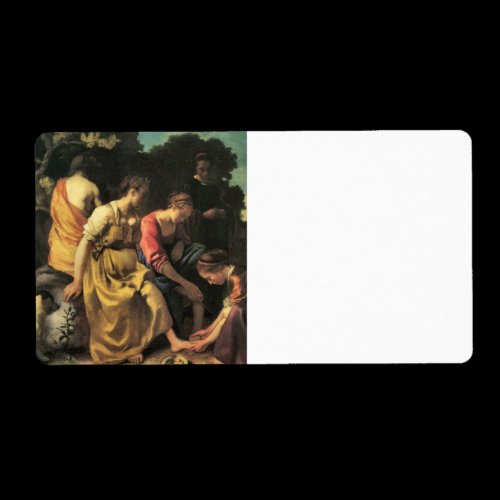 Diana and her nymphs by Johannes Vermeer Personalized Shipping Label