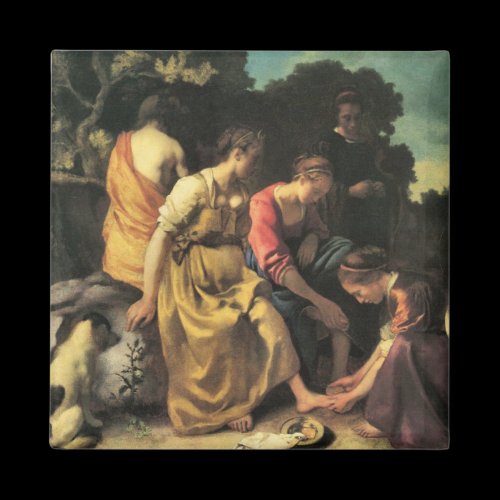Diana and her nymphs by Johannes Vermeer Refrigerator Magnets
