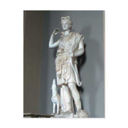 Diana (Artemis) Statue in the Vatican in Rome postcard