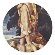 Diana As Huntress By Meister Der Schule Von Fontai Sticker