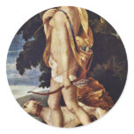 Diana As Huntress By Meister Der Schule Von Fontai Sticker