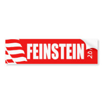 DIANE FEINSTEIN Election Gear Bumper Stickers
