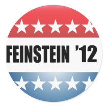 DIANE FEINSTEIN ROUND STICKER
