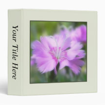 Dianthus Plumarius Flower 3 Ring Binder