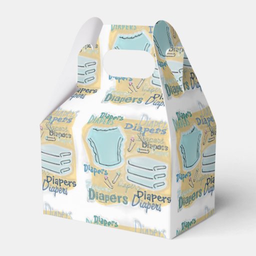 Diaper Baby Shower Favor Box Zazzle