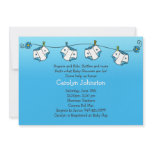 Diaper Baby Shower Invitation in Blue