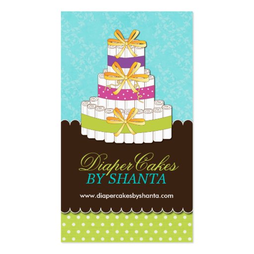 Diaper Cakes Business Cards (front side)