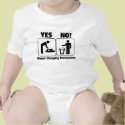 Diaper Changing Instructions t-shirts by teewitbaby Diaper Changing Instructions t-shirts
